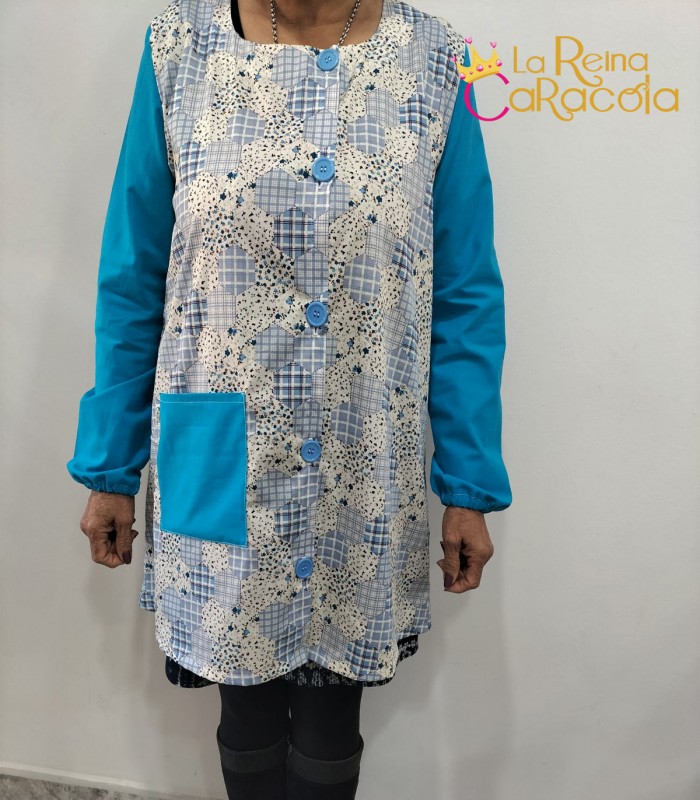 Bata profe asimétrica (elige estampado)