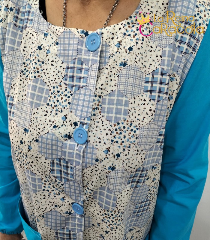 Bata profe asimétrica (elige estampado)