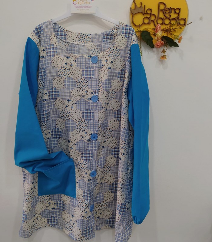 Bata profe asimétrica (elige estampado)