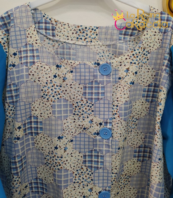 Bata profe asimétrica (elige estampado)