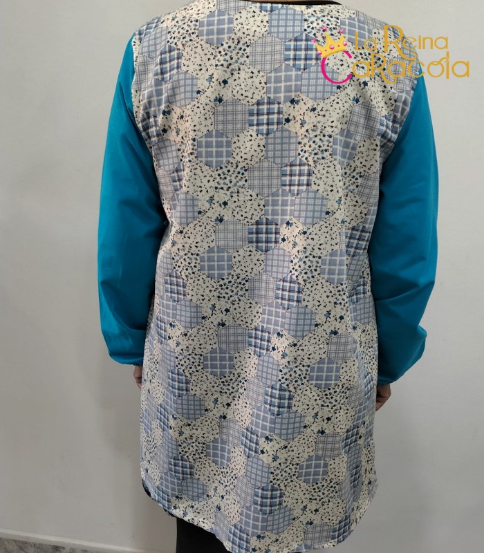 Bata profe asimétrica (elige estampado)