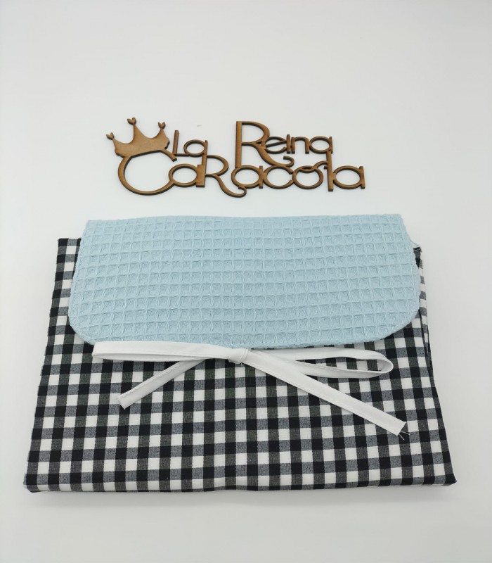 Cambiador Plegable Vichi Negro con Azul