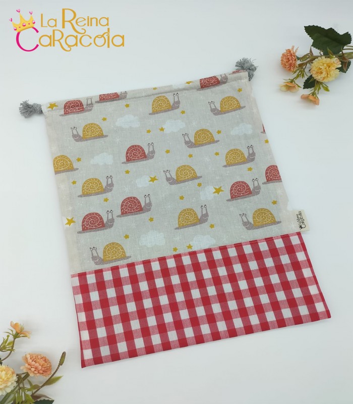 Bolsa merienda Caracoles