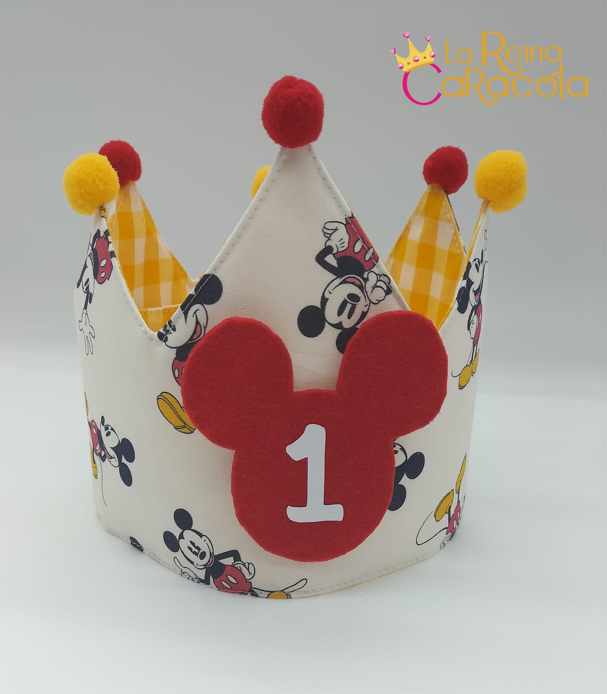 Corona Cumpleaños Mickey Mouse La Reina Caracola