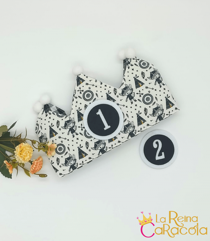 Corona Cumpleaños Reversible Vikingos