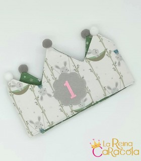 Corona Cumpleaños Conejos