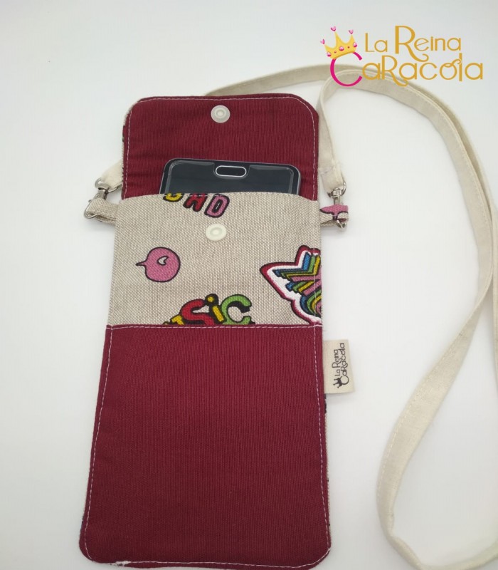 funda-movil-music-granate-la-reina-caracola