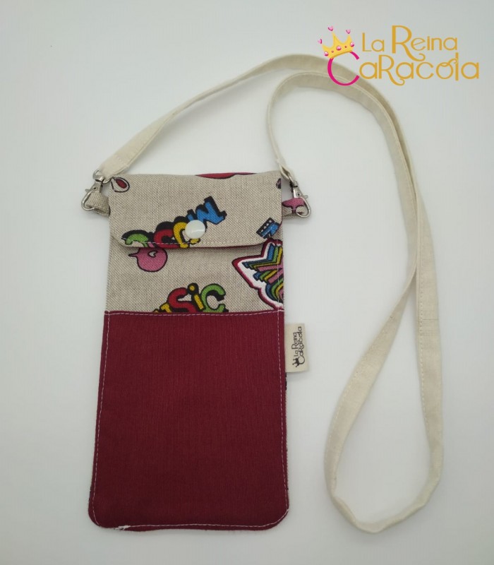 funda-movil-music-granate-la-reina-caracola