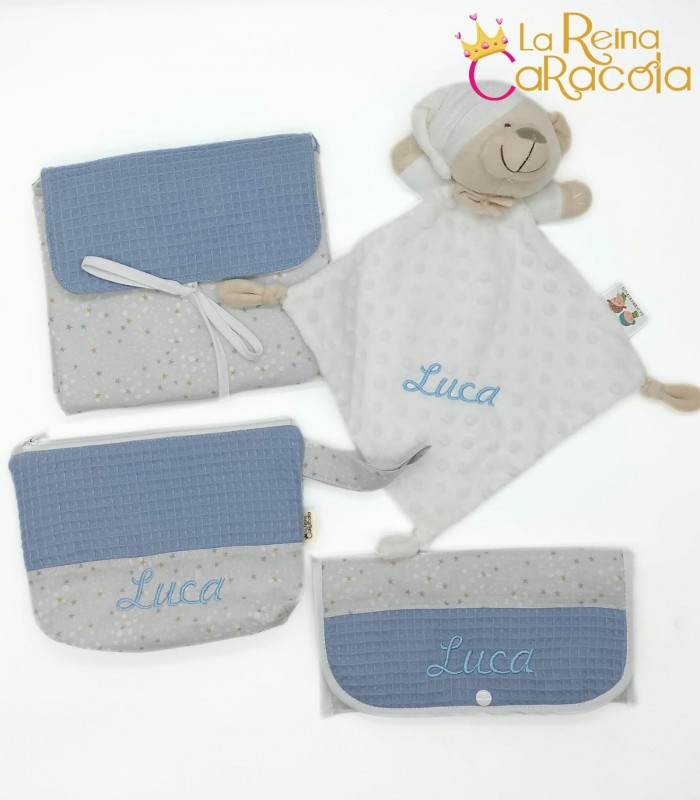 conjunto-canastilla-bebe-azul-la-reina-caracola