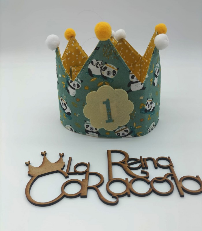 Conjunto cumpleaños bebé Pandas