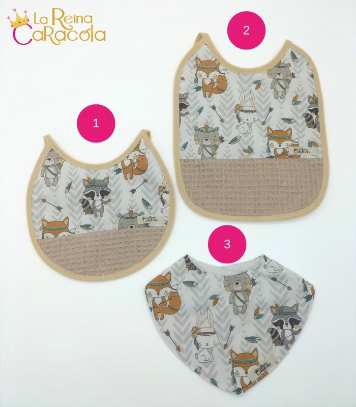 Baberos Animales Indios