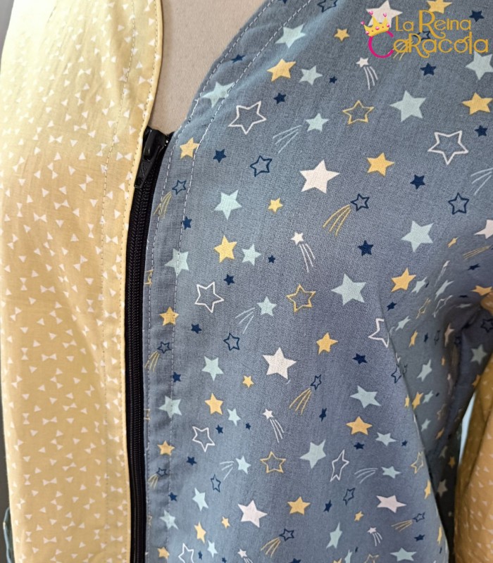 bata-cremallera-profe-la-reina-caracola