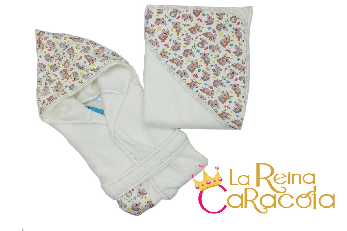 Albornoces y capas de baño para los bebés en La Reina Caracola